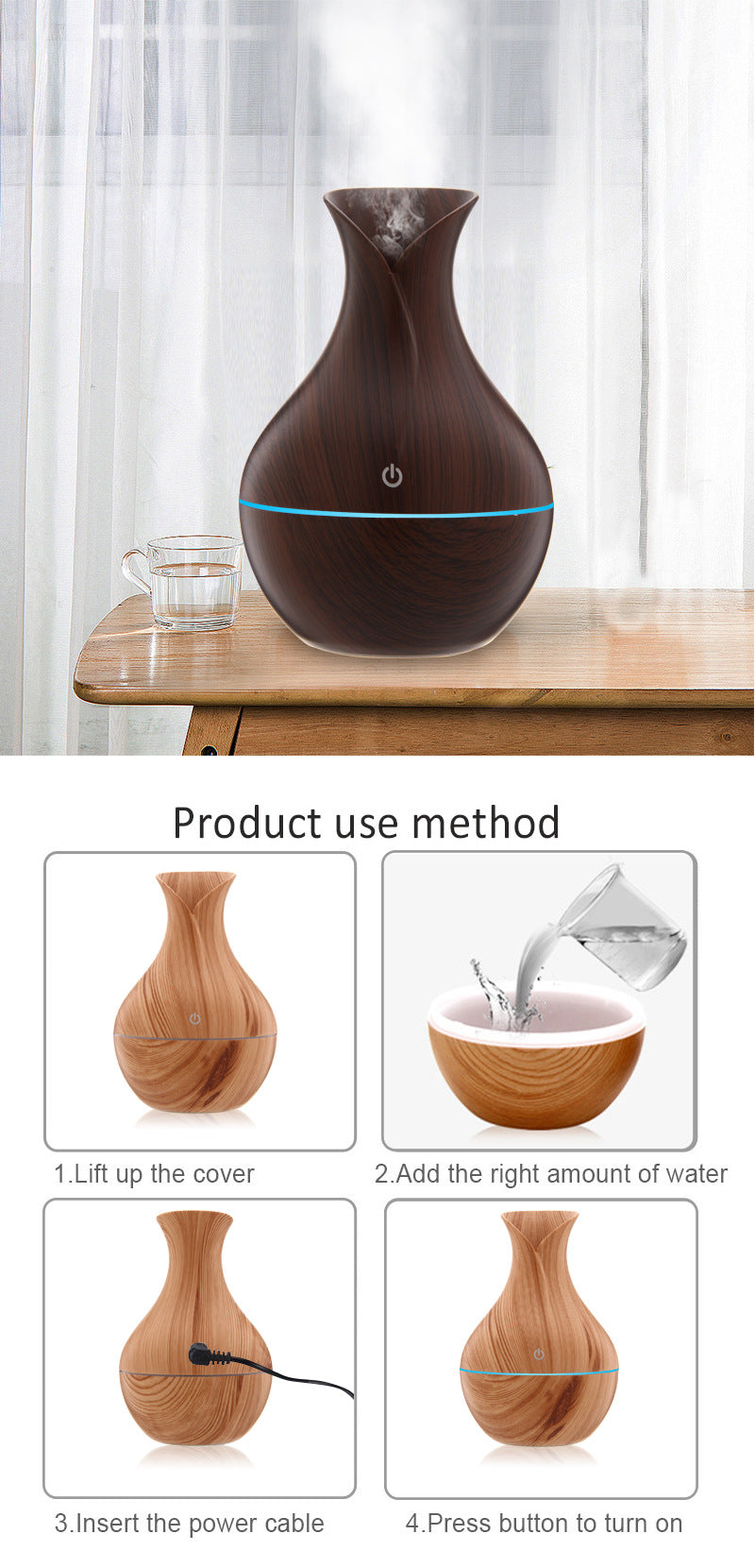 Vase humidifier