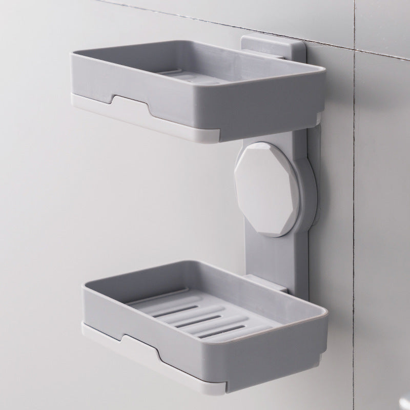 Rotating Creative Drain Double Soap Holder