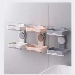 Rotating Creative Drain Double Soap Holder