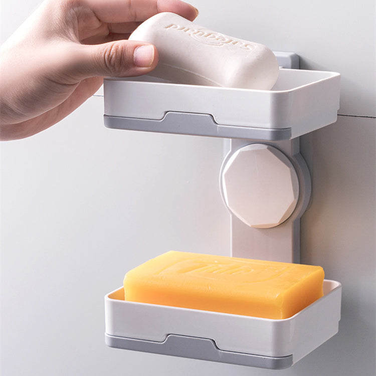 Rotating Creative Drain Double Soap Holder